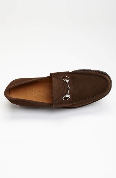 gucci classic lug sole moccasin brown